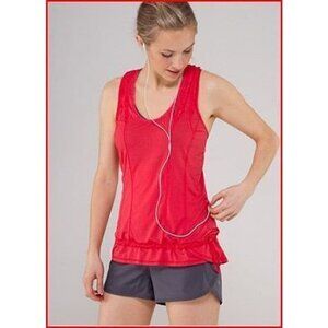 LULULEMON Mind Over Matter Tank 6 Red
